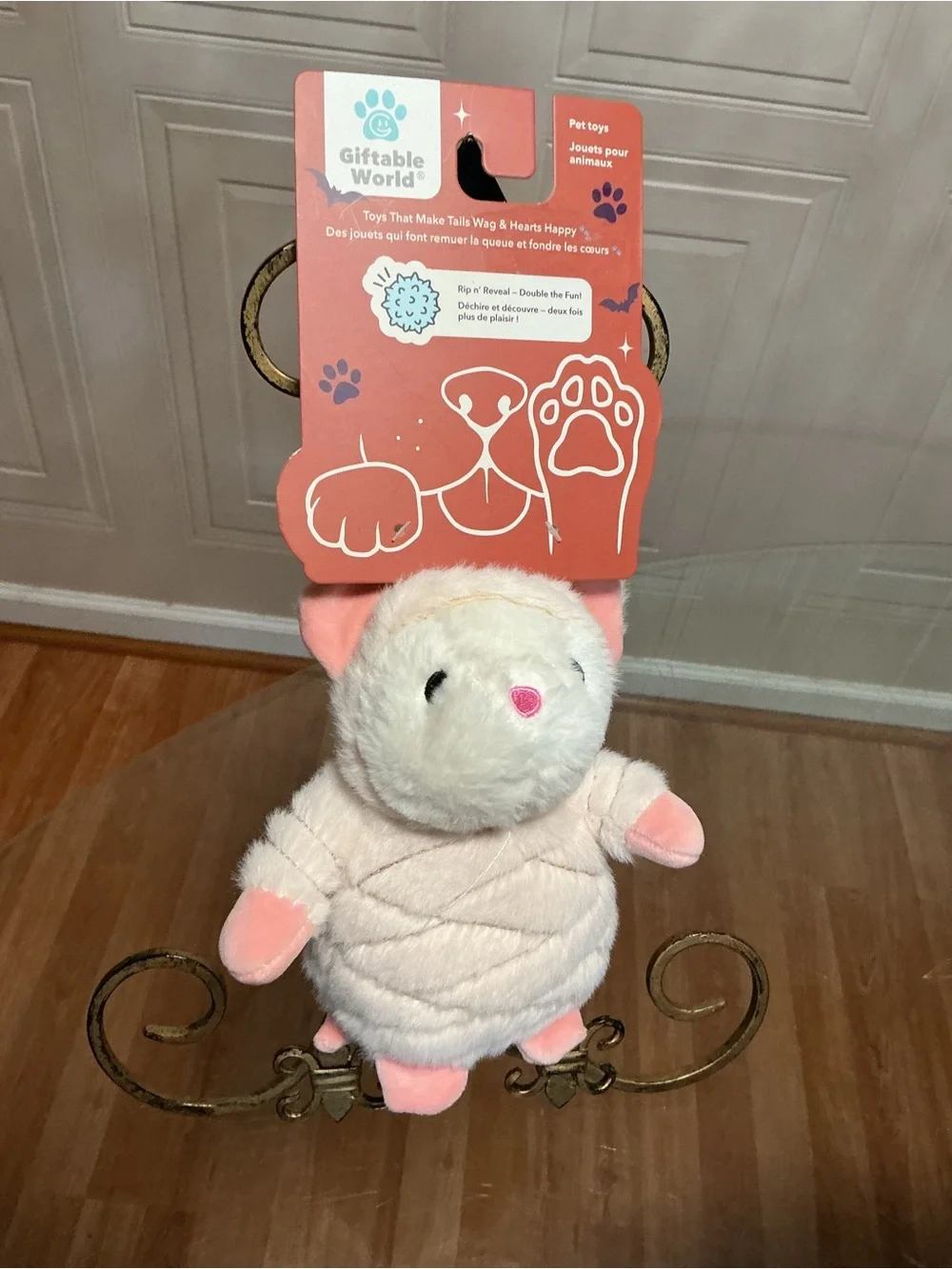 Brand New Giftable  Mice Ball Body Very Solf Toy Clinker & Squeaker  8”